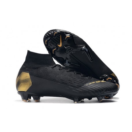 nike football boots black gold