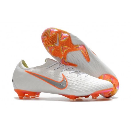 nike football boots grey and orange