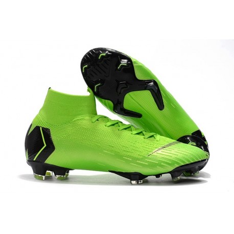 nike green and black football boots