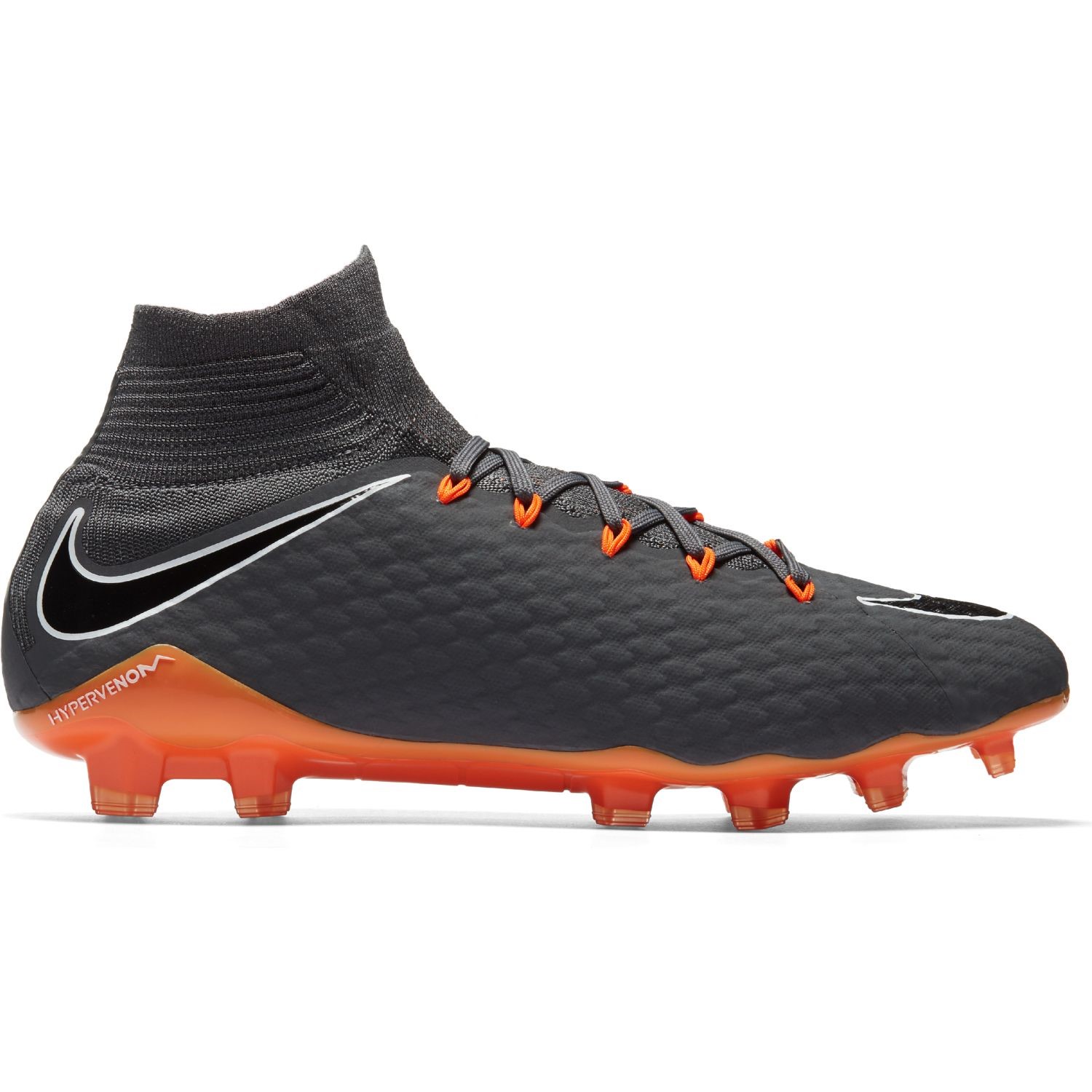 nike football boots grey and orange
