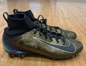 black and gold nike vapor cleats