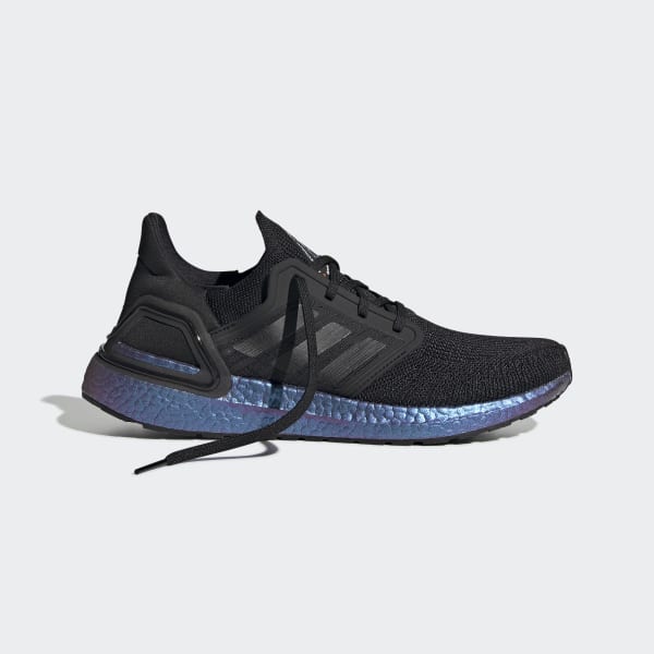 Men's Ultraboost 20 Core Black and Blue 