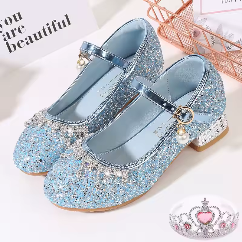girls blue party shoes