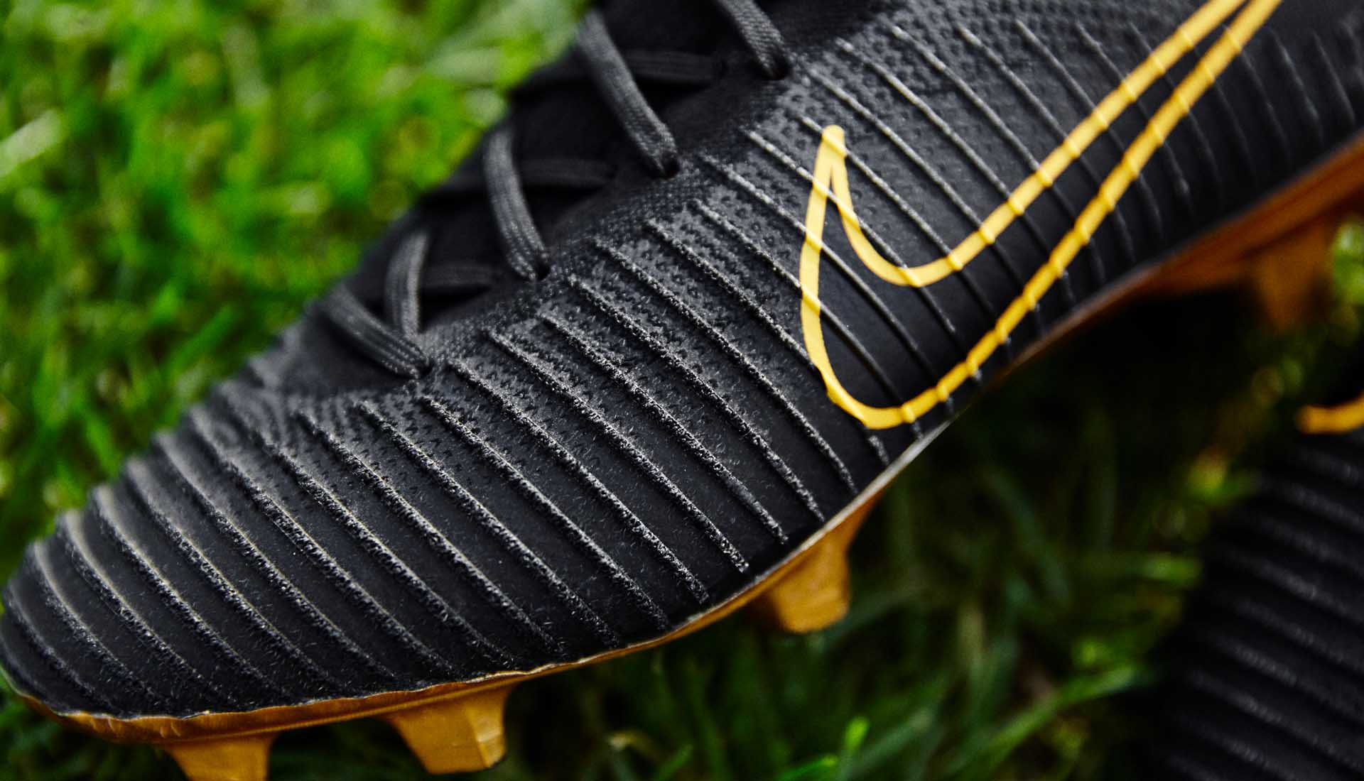 nike mercurial flyknit black and gold
