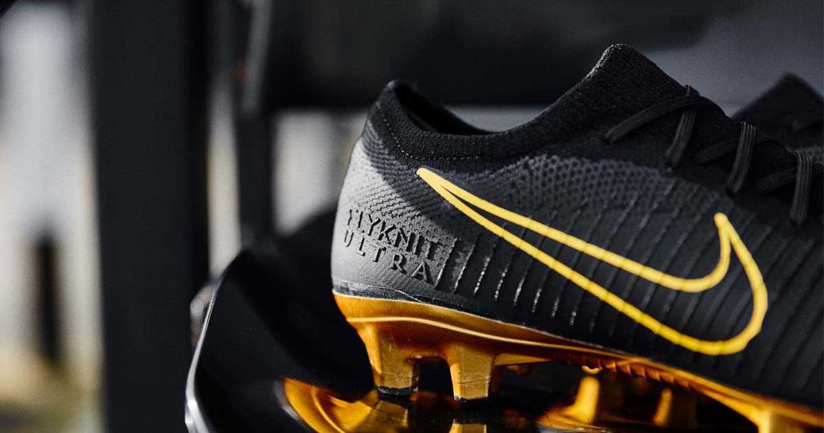 nike mercurial flyknit black and gold
