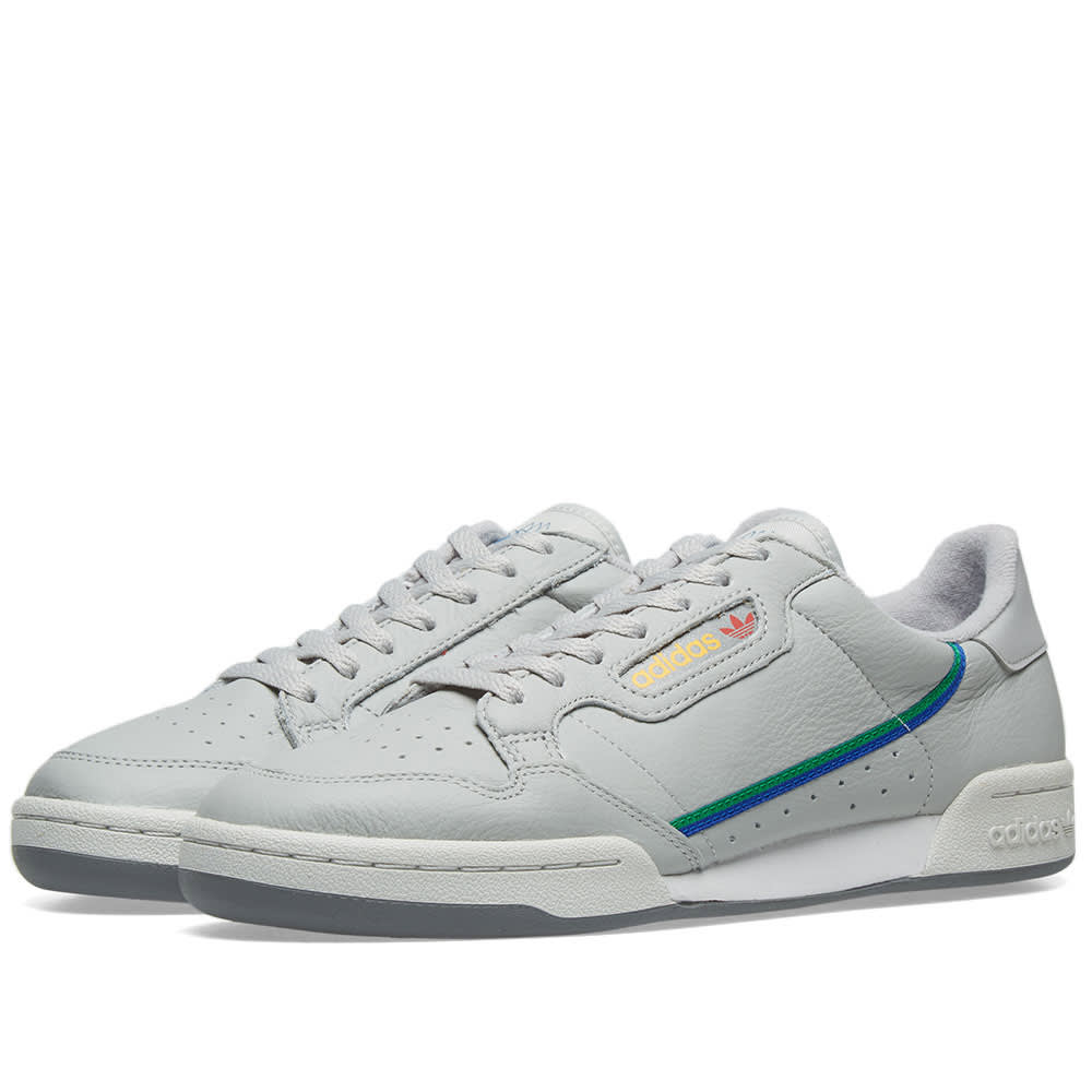 Adidas Continental 80 Grey \u0026 Scarlet | END.