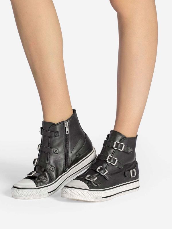 ash buckle up high top trainers