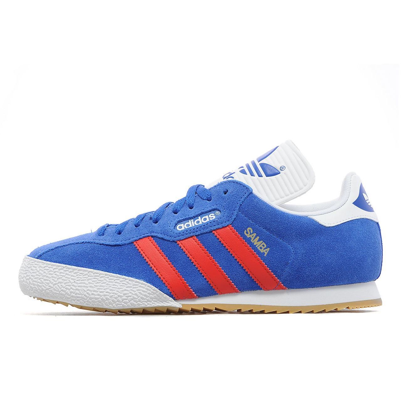 blue and white sambas