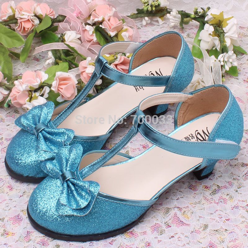 girls blue party shoes