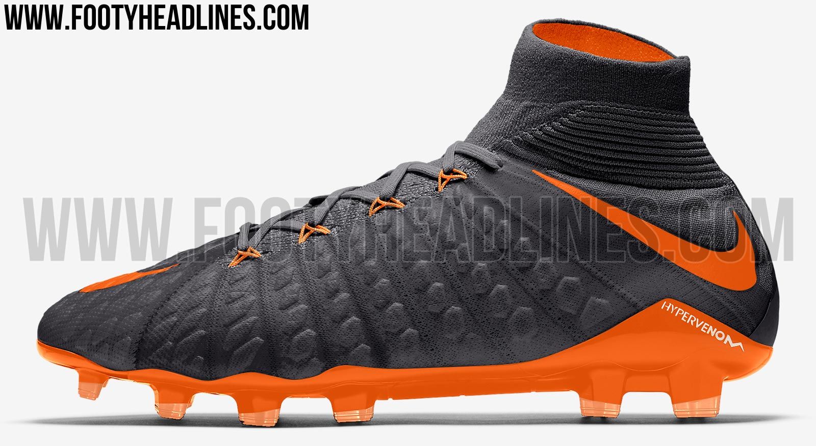 nike football boots grey and orange