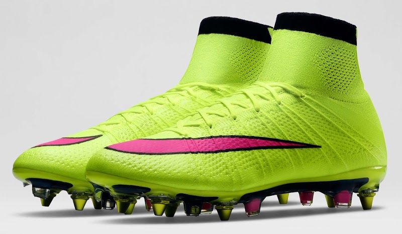 green nike football shoes