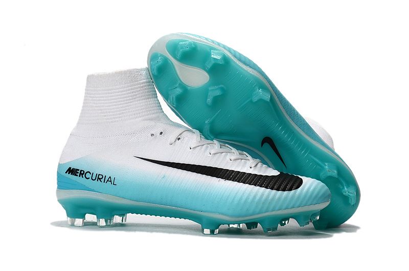 blue and black nike football boots