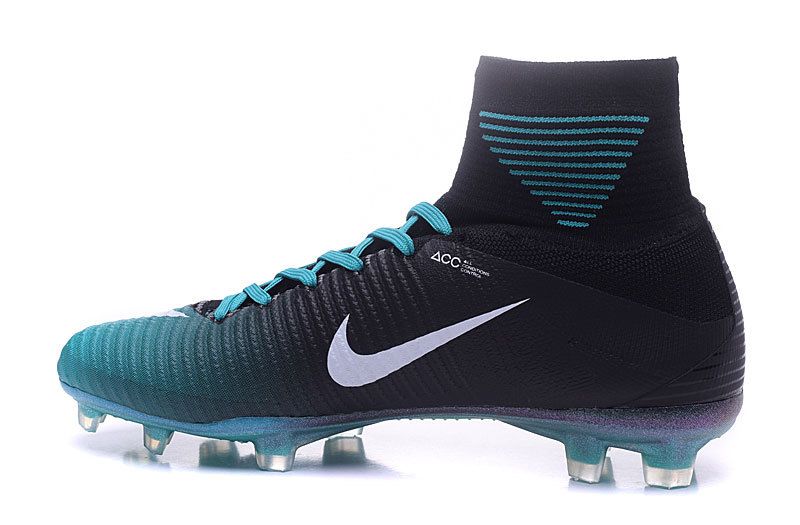 blue and black nike football boots