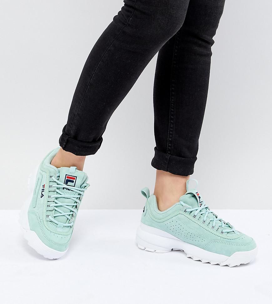 Fila Premium Disruptor Trainers In Mint 
