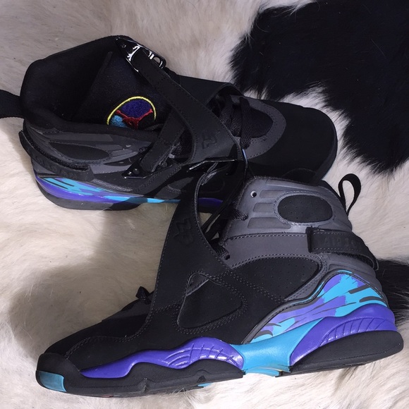 Air Jordans 8 Retros Gs Aqua 8s 207 