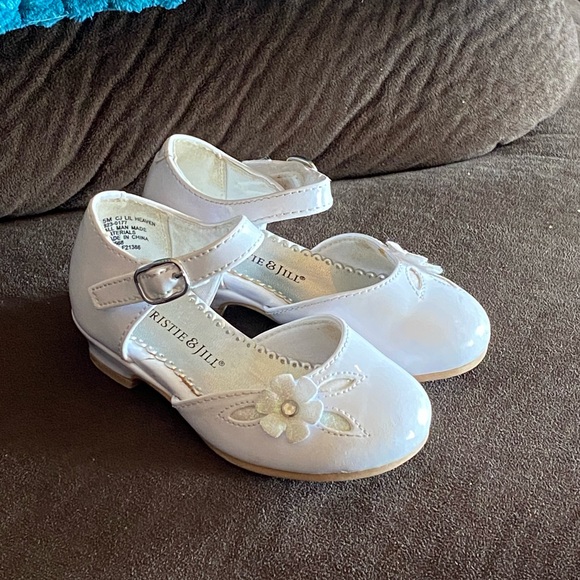 girls white dress shoes size 5