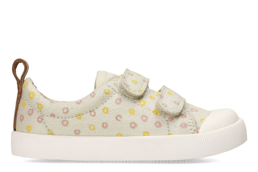 Clarks 'Halcy Hati' Girls Canvas Shoes 