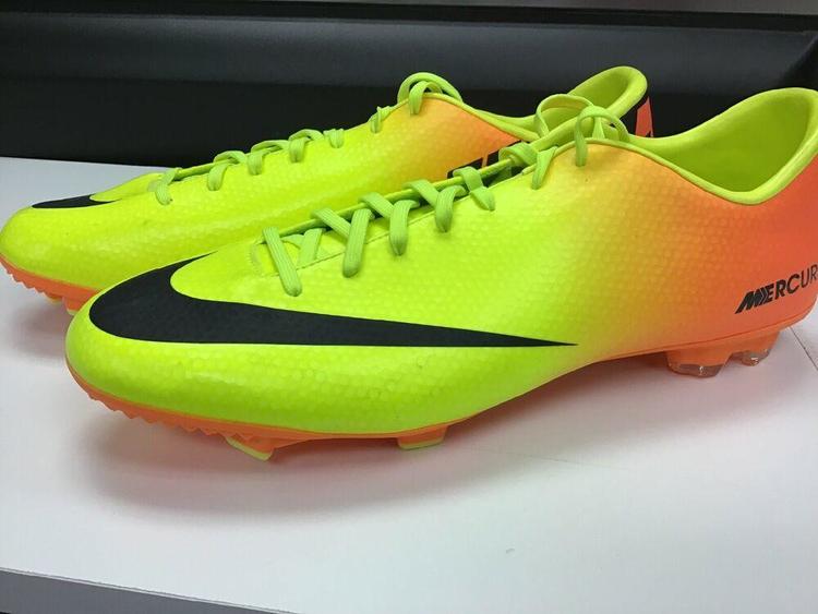 orange nike soccer shoes