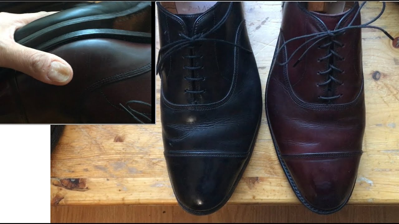 Allen Edmonds 3E vs D width dress shoe 