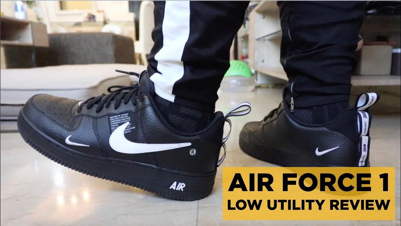 NIKE AIR FORCE 1 LOW BLACK UTILITY 