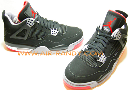 air jordan 4 black cement grey fire red