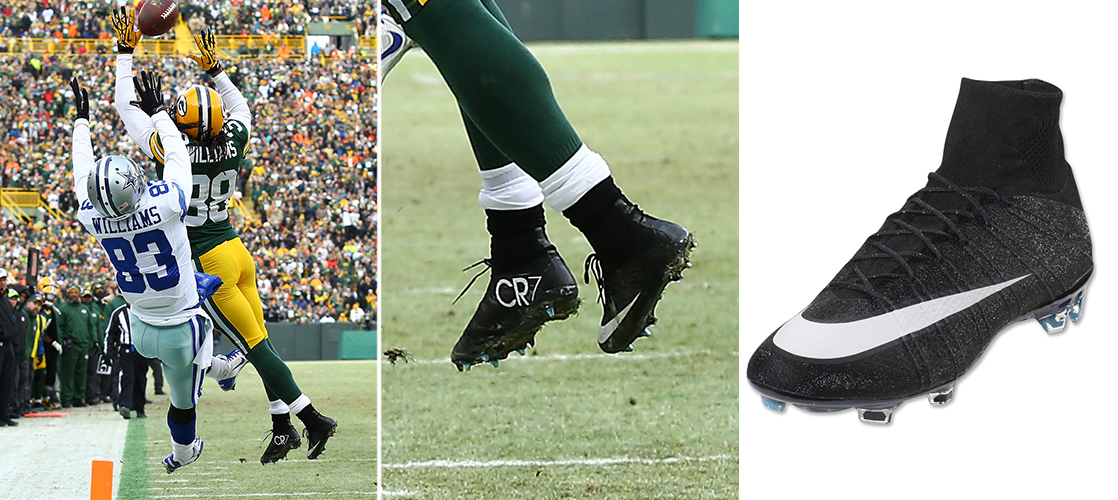 football player nike shoes