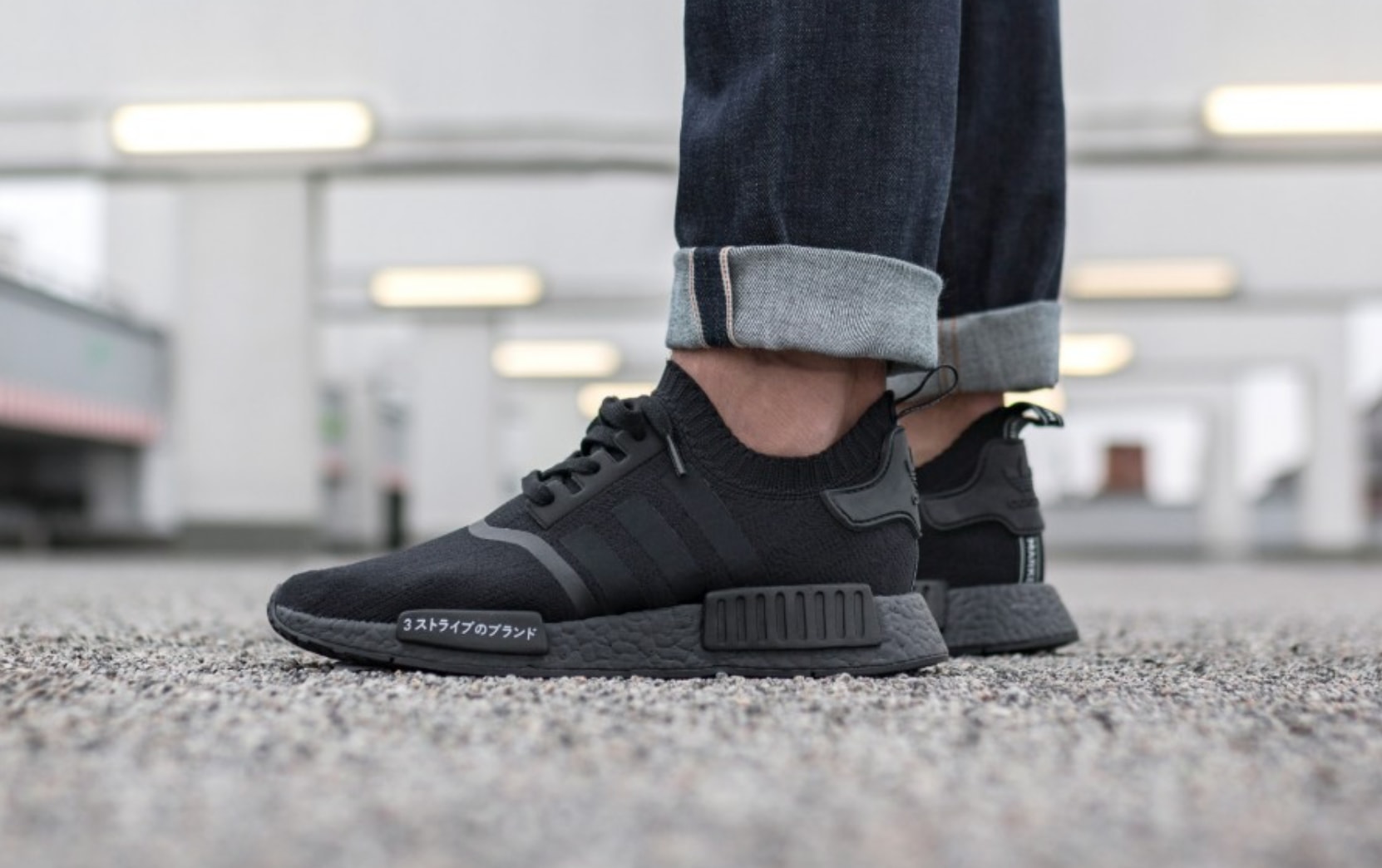 adidas primeknit triple black