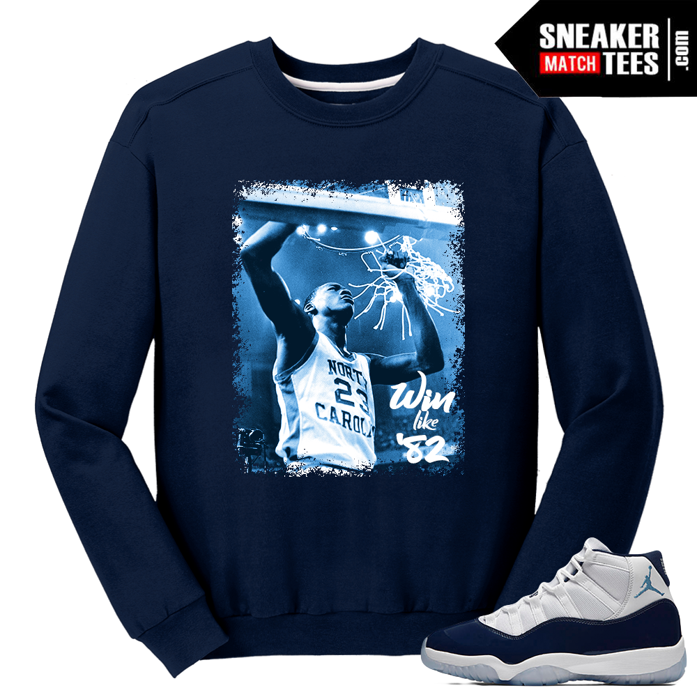 Jordan 11 Win Like 82 Navy Crewneck 