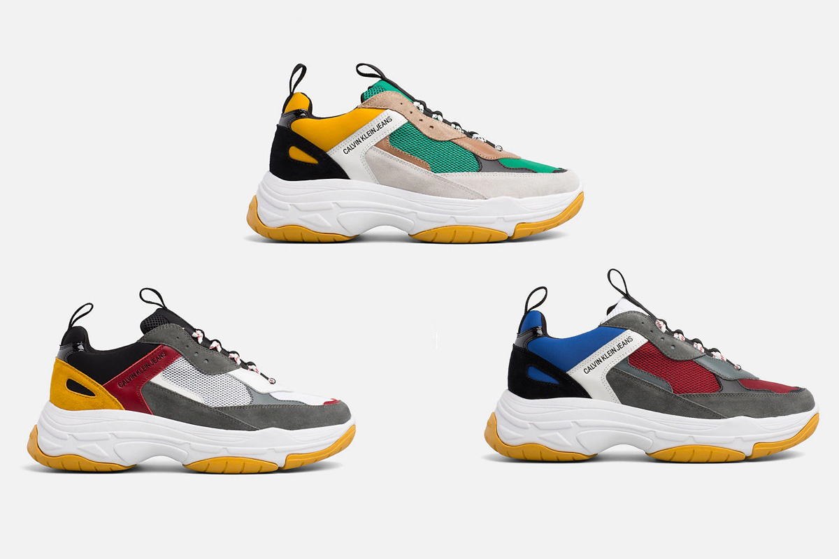 calvin klein marvin logo sneaker on feet