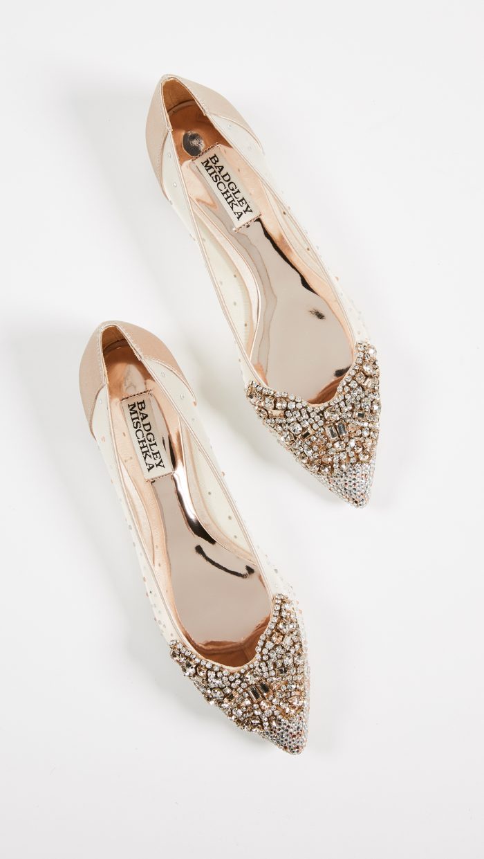 cheap badgley mischka bridal shoes