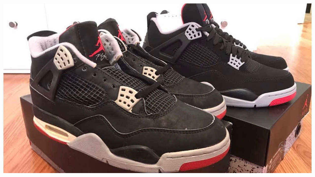 Air Jordan 4 'Black/Cement' 1989 