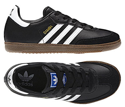 Classic Adidas Samba trainers in black 